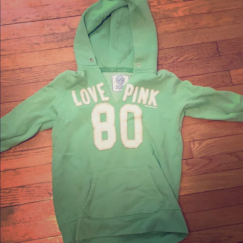 Green hoodie